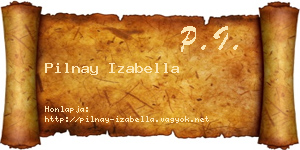 Pilnay Izabella névjegykártya